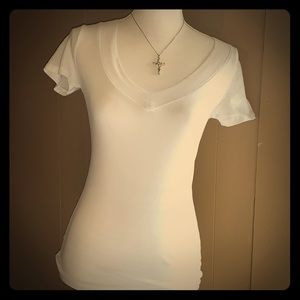 White t-shirt. Size Small.